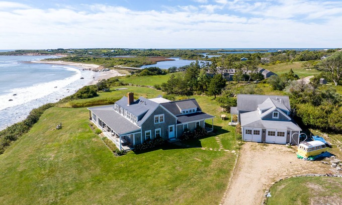 Chilmark House | Oceanfront Home & Guest House w/Private Beach!