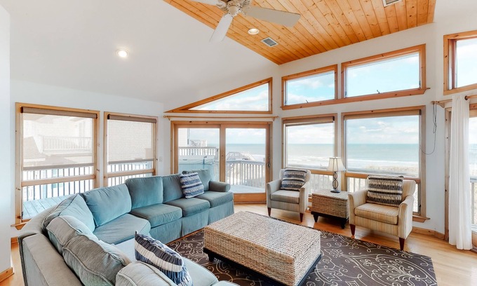 Whalehead Beach House | Oceanfront Home In Corolla w/Hot Tub