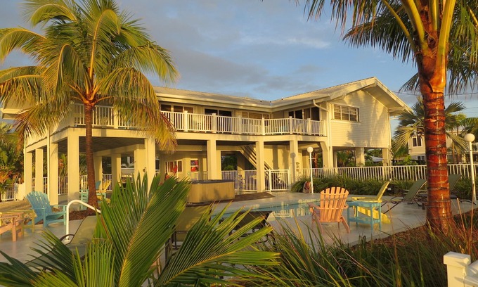 Marathon House | Oceanfront Home on Deep Water Canal w/Dock, Pool, Hot Tub, Kayaks, Pool Table!