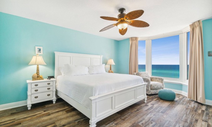Panama City Beach Condo | "Oceanfront Master Suite: Newly Renovated at Emerald Beach Resort!"