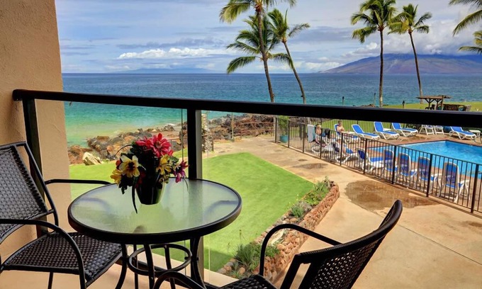 Kihei Condo | Oceanfront Paradise: Kihei Surfside #205 – Breathtaking Views!