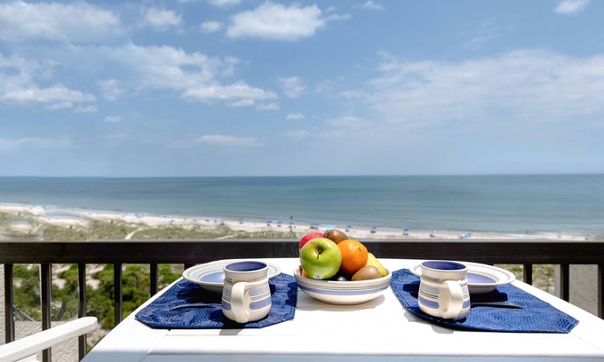 Amelia City Condo | Oceanfront Penthouse with 2 Oceanfront King Master Suites, Pools, Tennis & Bikes