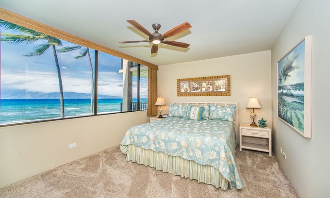 Honokowai Condo | Oceanfront Property - 60 feet from the ocean. Beautiful views, free WiFi