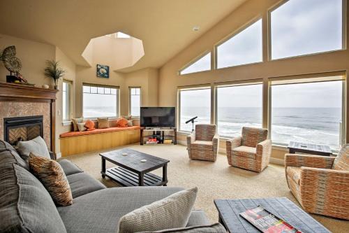 South Beach House | Oceanfront South Beach Home with Hot Tub and Sauna