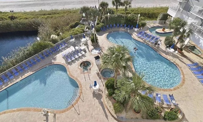 Arcadian Shores Condo | Oceanfront Summer Escape at Seawatch Resort – Pools/Spas/Amazing Ocean Views