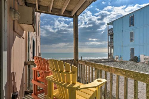 Sneads Ferry Apartment | Oceanfront Topsail Beach Retreat - Steps to Shore!