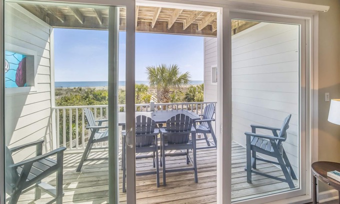 Tybee Island Condo | Oceanfront Townhome w/Pools, Pet-Friendly, Beach Access Right Out Back Door