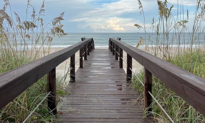 Vilano Beach Condo | Oceanfront Vilano Beach Retreat- Pool/Minutes from historic St Augustine/Peloton