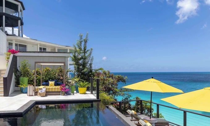 Fryes Beach Villa | Oceanfront Villa with Private Beach Access