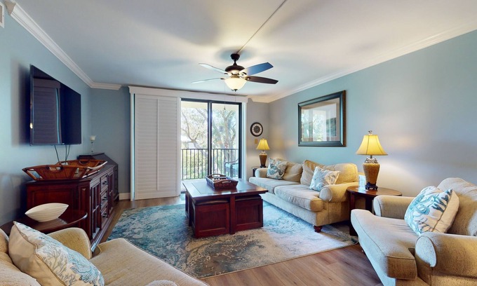 Folly Field Condo | Oceanfront villa with WiFi, full kitchen, pool, & hot tub - beach nearby