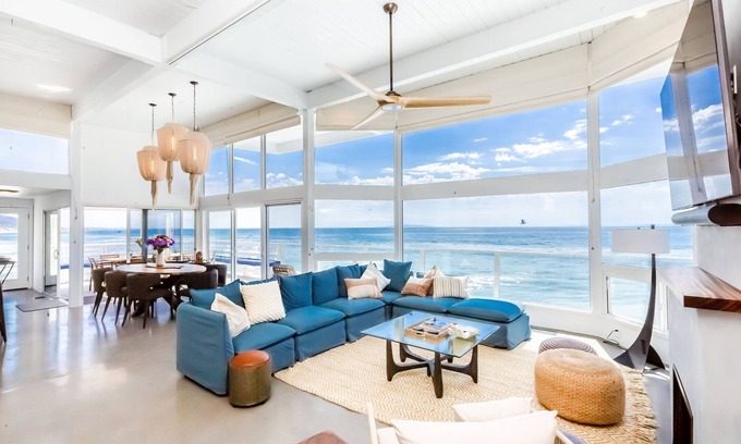 Eastern Malibu House | Oceanfront w/Heated Pool & Hot Tub, Parking, Private Beach Stairs, Fully Stocked