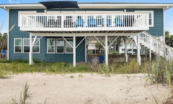 Edisto Island House | Oceanfront with elevator, newly renovated for 2023! Sleeps 18