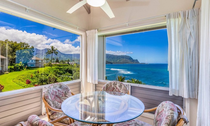 Princeville Condo | Oceanview 2Br Kauai Condo. StunningnNorth Shore/Princeville Locale. Oceanviews!