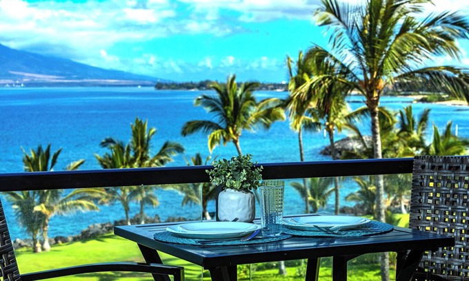 Kihei Condo | Oceanview Kihei Surfside 506: Stunning 1BR with Lanai and Modern Comforts
