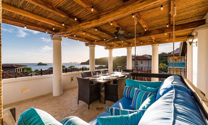 Las Catalinas Apartment | Oceanview Sunset Terrace close to the Beach at Las Catalinas