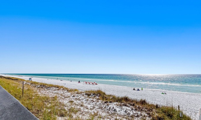 Miramar Beach House | Oceanview townhome with balcony, shared pool, central AC, & WiFi - walk to beach