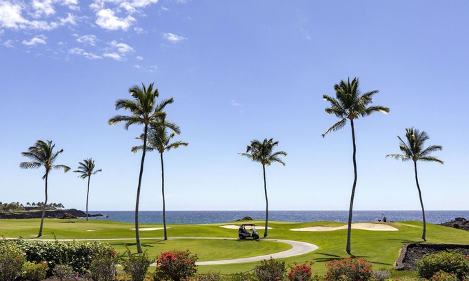 Kamuela Condo | Oceanview Villa w/AC, Fairway Views, Pool, Spa, Fitness | Mauna Lani E105