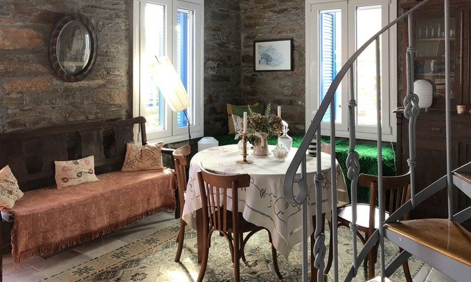 Ikaria House | Old Ikarian stone house by the sea, beautifully restored, with all amenities