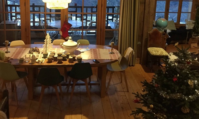 Serraval Ski Chalet | Old renovated chalet full of charm with incredible views