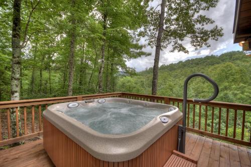 Blue Ridge House | Ole Bear Paw Cabin - Cherry Log GA - Cozy Retreat, Stunning Views, Hot Tub, Outdoor Fire Pit, Porch Swing