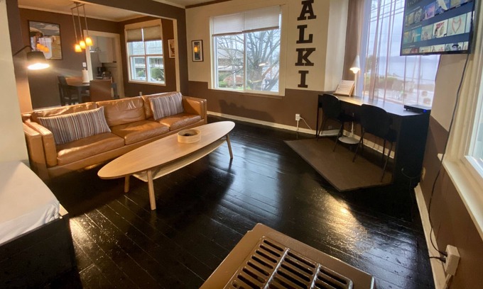 Alki Apartment | On Alki beach; 2 bed/1 bath