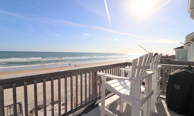 Surf City House | "On Slow Time" - 3 Bed/2.5 Bath Oceanfront Duplex in Surf City