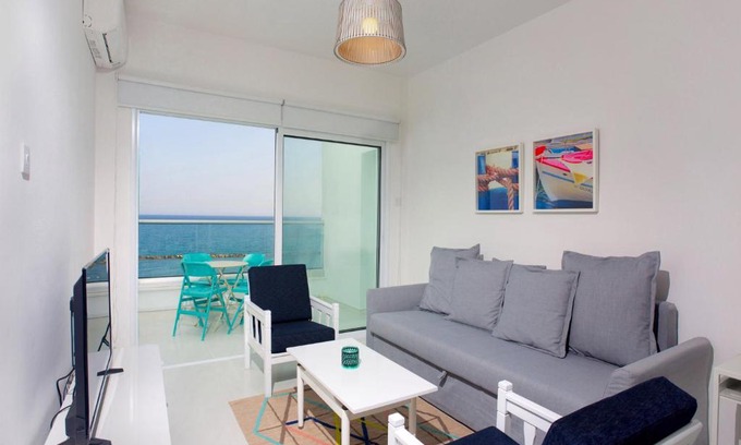 Agios Tychon Apartment | On The Beach Penthouse by TrulyCyprus
