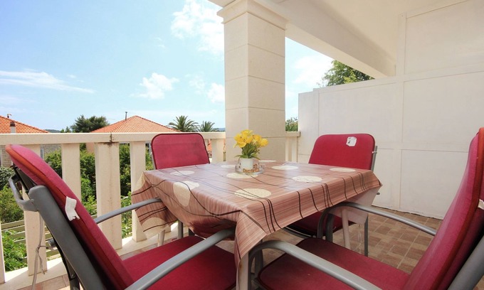 Orebic Apartment | One bedroom apartment with terrace and sea view Orebić, Pelješac (A-10088-c)