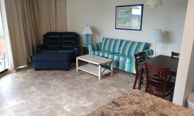 Panama City Beach Condo | One Bedroom Gulf View Condo with Balcony at the Sunbird - Must be 25 To Rent