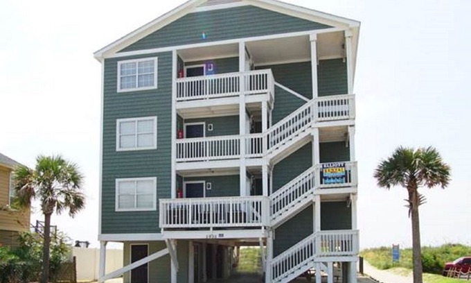 North Myrtle Beach House | One More Time 1, Oceanfront Home in Cherry Grove with Shared Pool
