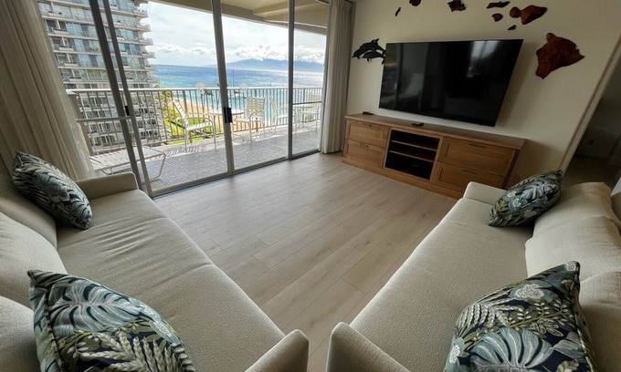 Kaanapali Condo | One of a Kind, Oceanfront, New 2025 Remodel - Find Maui Joy at Whaler 807!