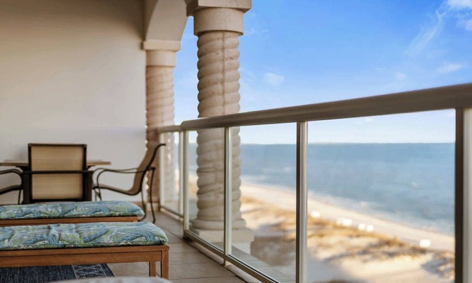 Pensacola Beach Condo | Open July 13-17! Beachfront + Beach Chair Setup ~ Onsite Pools/Spa