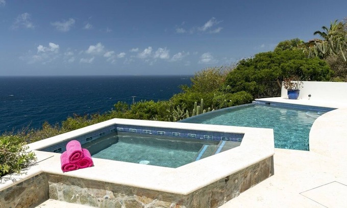 Estate Chocolate Hole and Great Cruz Bay Villa | Orchid Hill - Newly Renovated, Gorgeous views, Convenient to Cruz Bay, A/C, Pool