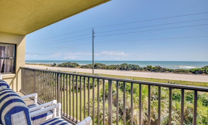 Ormond-by-the-Sea Condo | Ormond Beach Ocean-View Condo w/Private Balcony!