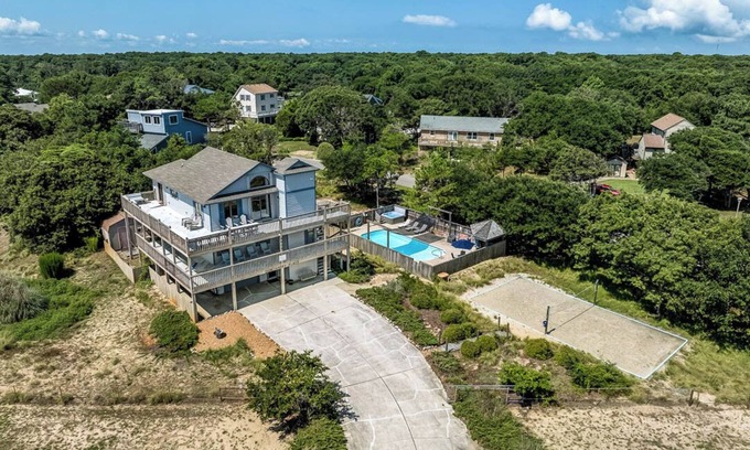 Sea Scape House | Our Happy Place | Dog Friendly, Private Pool, Hot Tub | Kitty Hawk