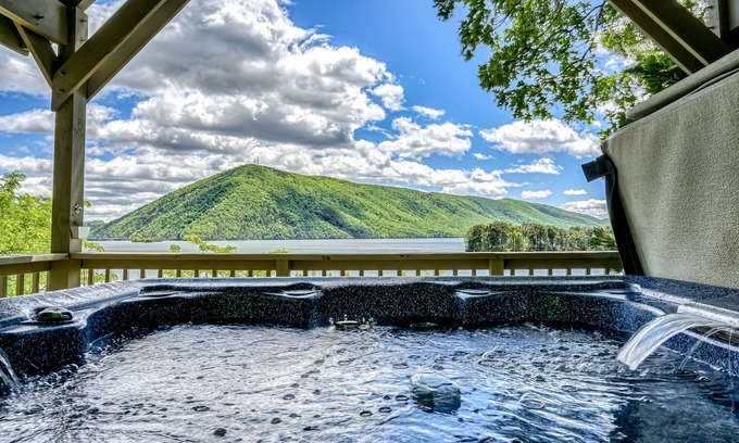 Huddleston House | Our Point of View - Lakefront home with hot tub, pool table, dock - dog-friendly