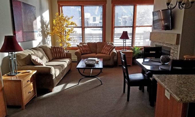 Copper Mountain Village Condo | Our studio condo is the closest condo to the Eagle Lift. Just steps away.
