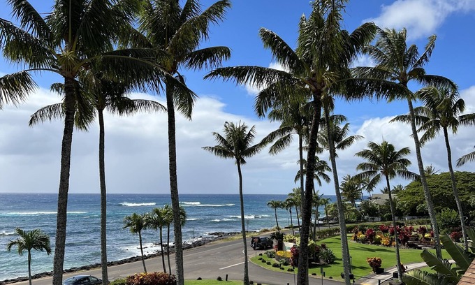 Poipu Condo | Our two bedroom LBR Oceanfront….Christmas week just opened up!