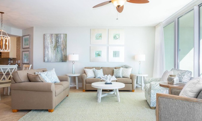 Orange Beach East Condo | Outdoor & Indoor Pools! | Waterfront View