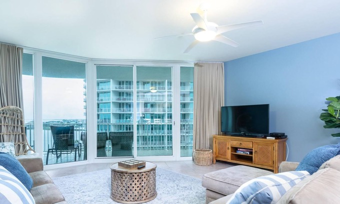 Orange Beach East Condo | Outdoor & Indoor Pools! | Waterfront View