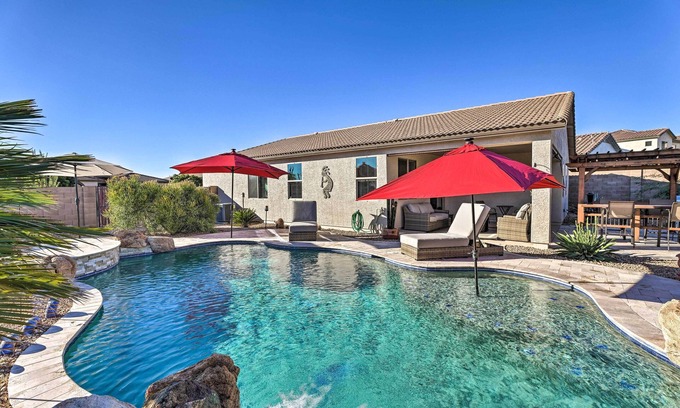 Entrada Del Oro House | Outdoor Oasis: Home w/Fire Pit in Gold Canyon!