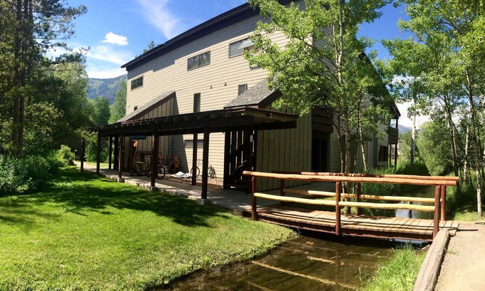 Moose Wilson Road Condo | Outpost: Indian Paintbrush 1113 - Streamside!