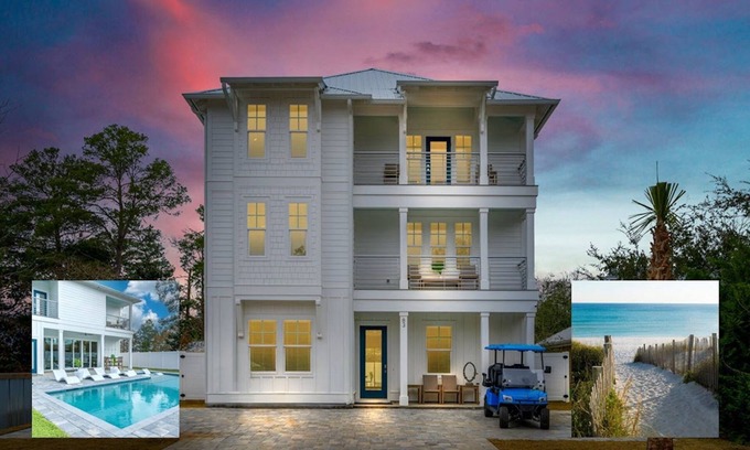 Seagrove Beach House | Ovation: Pool, Beach, Sleeps 21!
