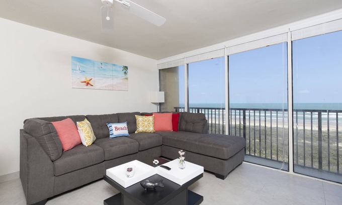 South Padre Island Condo | Owner's Special Beachfront Gated 2 Bedroom 2 Bath Sleeps 6 Wi-Fi, 2 Pools,Tennis