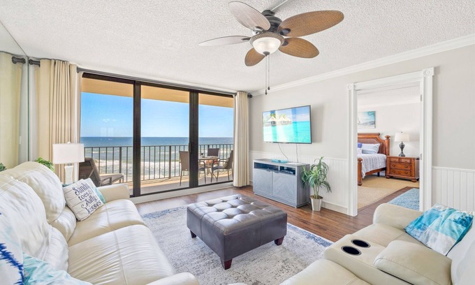 Panama City Beach Condo | OZsome Dream Come True 2 Bed 2 Bath ~Master & Living Room Beachfront @ Edgewater