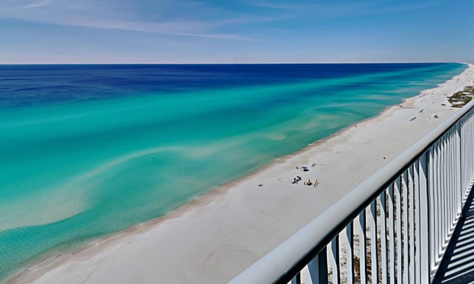 West Panama City Beach Condo | Palazzo #1407 | Breathtaking Views, Pool Hot Tub!
