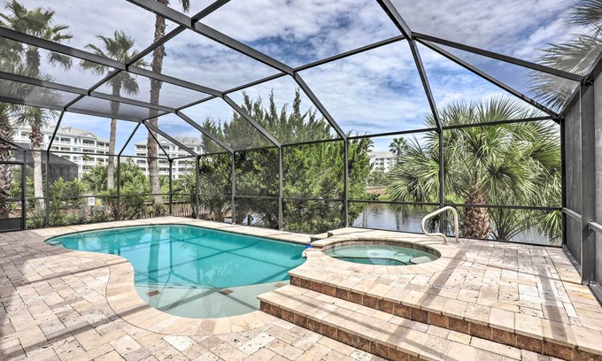 Palm Coast House | Palm Coast Oasis w/Pool: Steps to Cinnamon Beach!