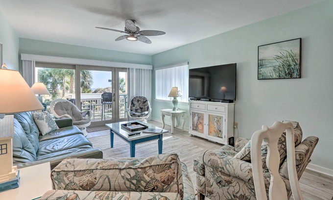Palmetto Dunes Villa | Palmetto Dunes Villa w/Views: Steps to Beach!