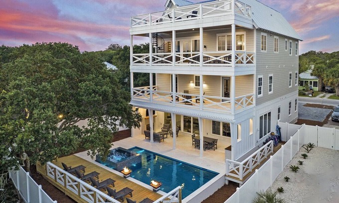 Grayton Beach House | Panoramic Roof Deck, Infinity Pool | Isle Be Back