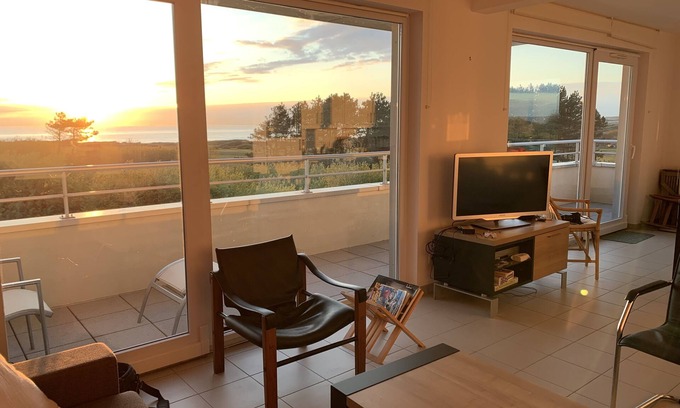 Wimereux Apartment | PANORAMIC sea, dunes and golf view apartment